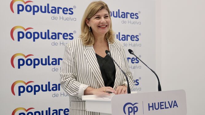 La secretaria general del PP de Huelva, Berta Centeno.