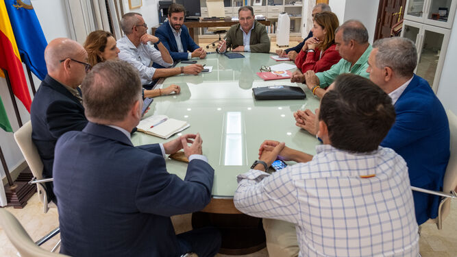 Reunión entre Diputación y Cámara de Comercio.