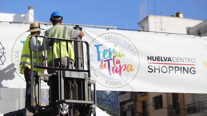 Se ultiman los preparativos para dar comienzo a la Feria de la Tapa 2023.