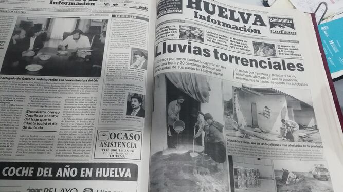 Portada de Huelva Información.
