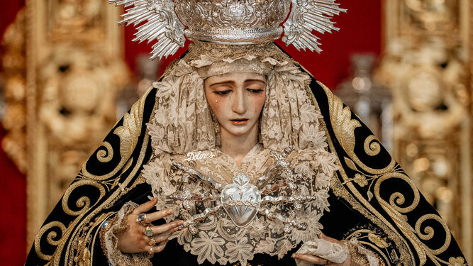 La Virgen de los Dolores de la Palma del Condado.
