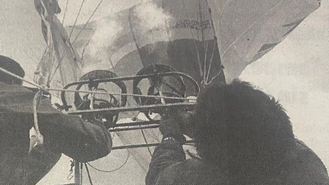 Uno de los globos que participó en la regata hace 29 años