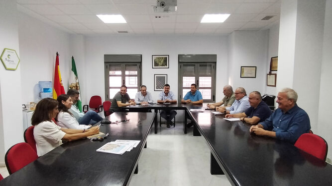 Reunión de los representantes de la agricultura en Huelva.