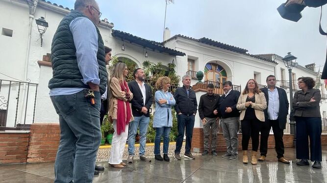 Reunión de cargos socialistas en la Sierra de Huelva.