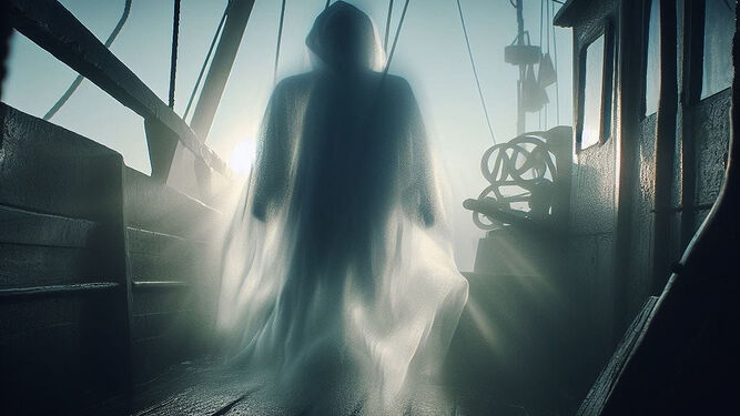 Un fantasma en una embarcación.