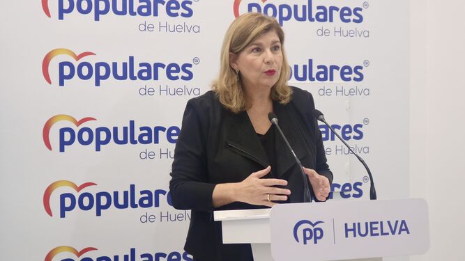 La secretaria general del PP de Huelva, Berta Centeno