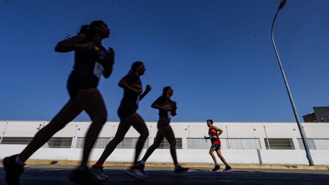 Participantes en una prueba deportiva en San Fernando, en una imagen de archivo.