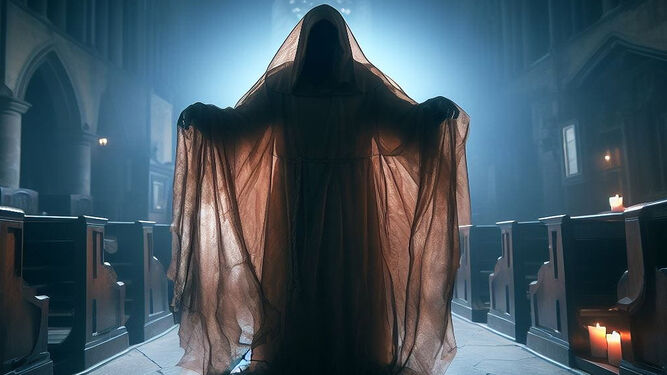 El fantasma de un monje.