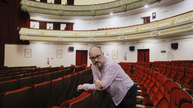 Manuel Martín Cuenca, la semana pasada en el Cine Cervantes de Sevilla.