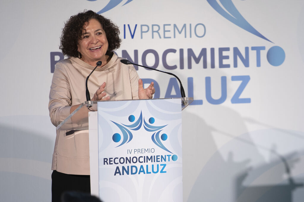 La entrega del IV Premio Reconocimiento Andaluz a Pilar Aranda, en im&aacute;genes