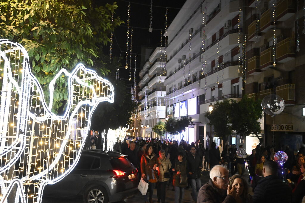 Im&aacute;genes del alumbrado navide&ntilde;o en las calles de Huelva