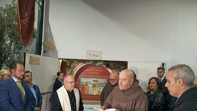 Los franciscanos de Santa María de La Rábida inauguran el Belén Viviente de Beas