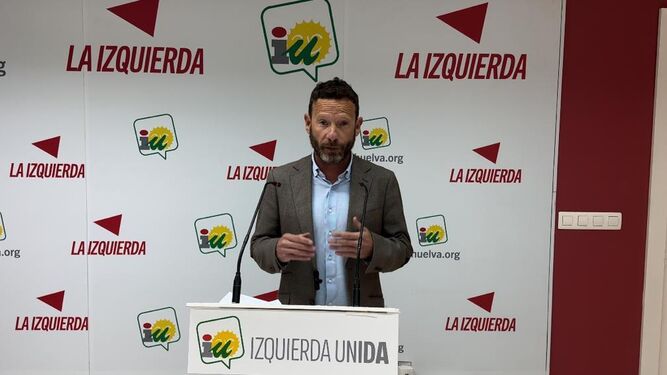 David F. Calderón, portavoz de Izquierda Unida en Huelva