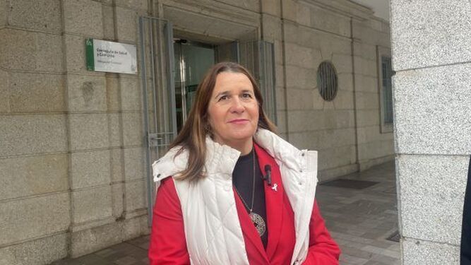 La secretaria de Organización del PSOE de Huelva, Rosa Tirador.