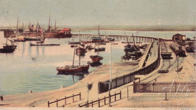 Vista parcial del Puerto de Huelva