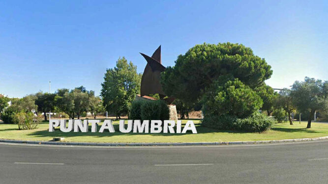 Rotonda de acceso a Punta Umbría.