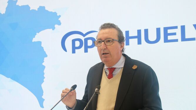 El presidente de PP en Huelva, Manuel Andrés.