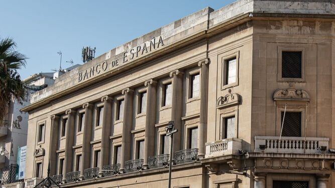 Fachada del edificio del Banco de España, pendiente de rehabilitar como museo.
