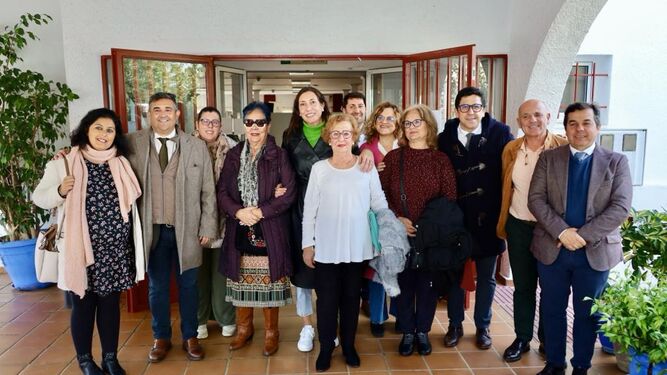 Loles López visita el Centro de Participación Activa de Ayamonte