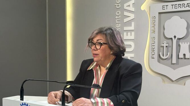 Mónica Rossi, en rueda de prensa.
