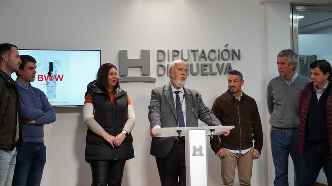 Presentación de las bodegas de Huelva que participan en la Barcelona Wine Week.