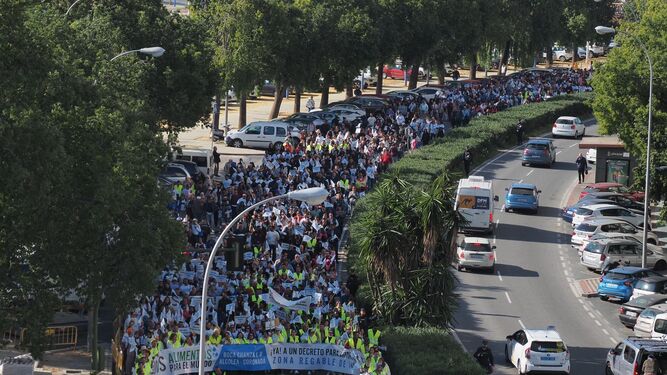 El campo onubense superará las 10.000 personas en su protesta de Sevilla para pedir infraestructuras hidráulicas