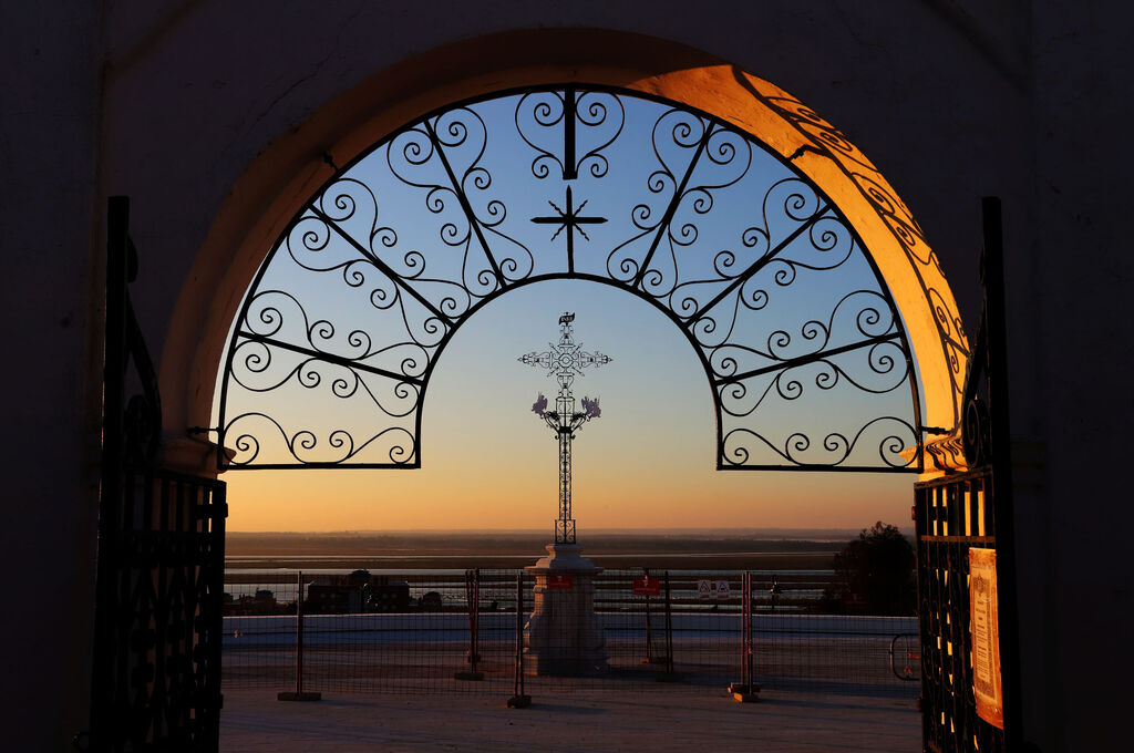 Puesta de sol en uno de los lugares con las mejores vistas de Huelva