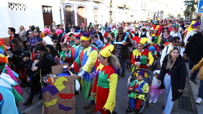 Pasacalles en San Juan del Puerto por el Carnaval.