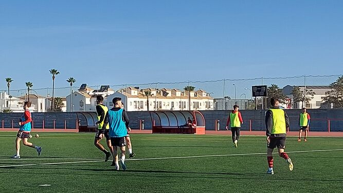El Cartaya prepara el partido con el Xerez Deportivo.
