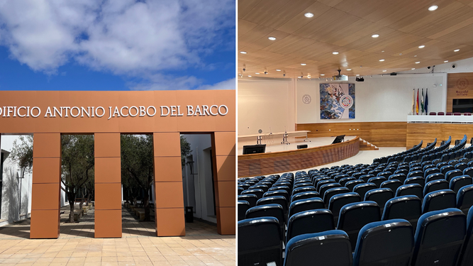 Restauran el edificio Jacobo del Barco, el más emblemático de la UHU: este es el antes y el después