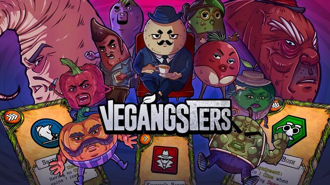 ¿Verduras malvadas? Anunciado Vegangsters, el original roguelike de cartas de Poison Pill Games