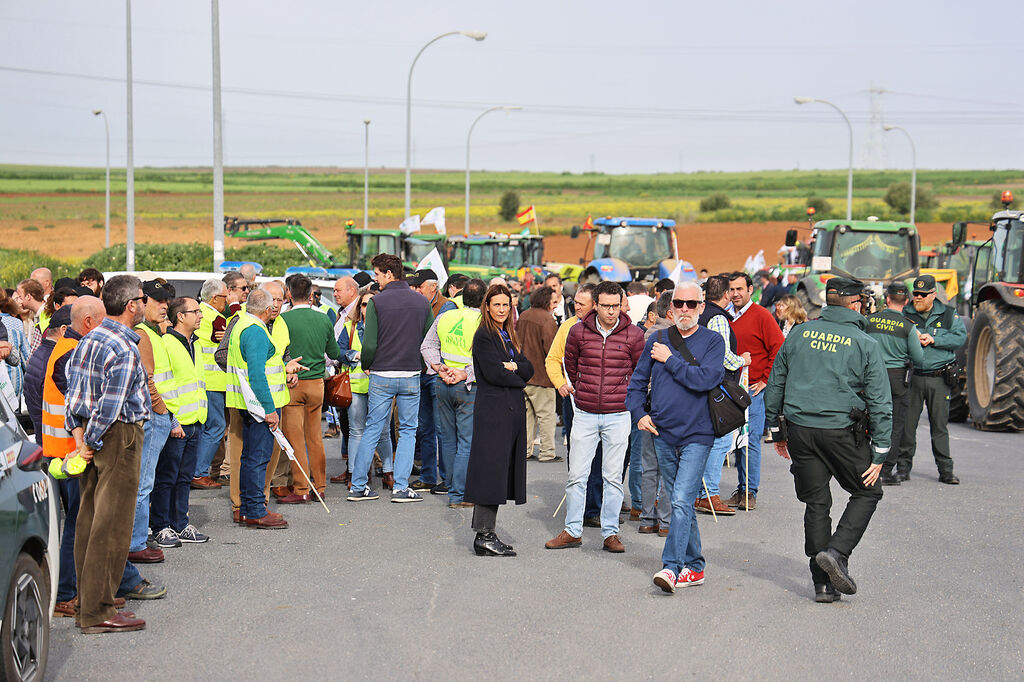 Im&aacute;genes de la multitudinaria tractorada de los agricultores en Huelva