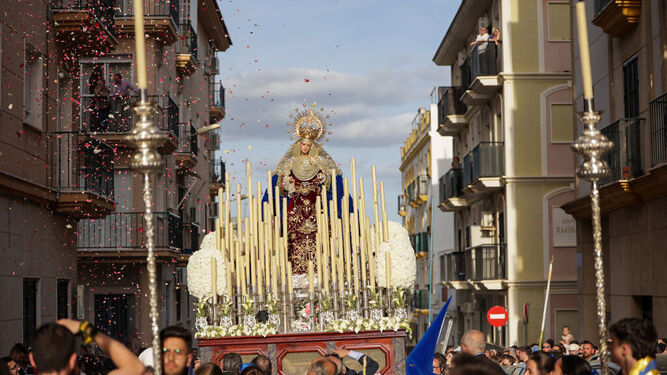La Virgen del Prado en su procesión el año 2023
