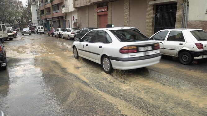Lluvia de barro en Huelva, en una imagen de archivo.