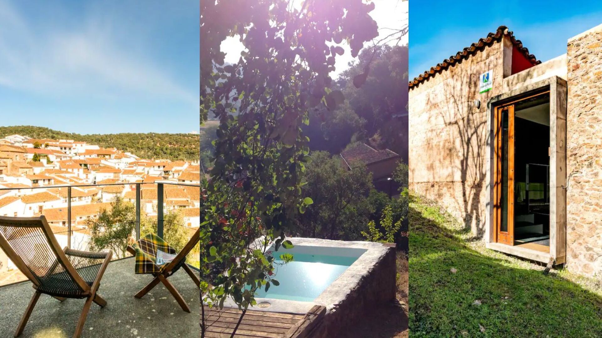 La bella casa rural "incrustada" en una monta&ntilde;a con las mejores vistas a este pueblo de Huelva