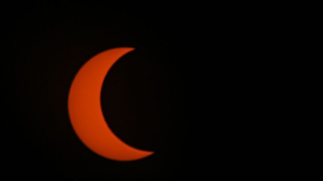 Eclipse solar en Brasilia en 2023.