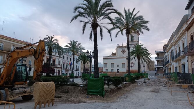 Obras de la Plaza San Pedro de Huelva.