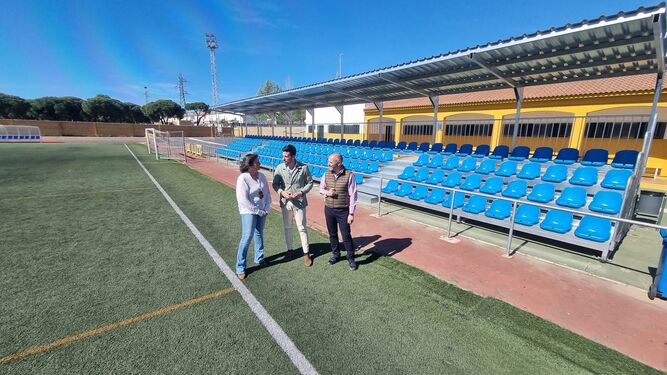 Nueva grada para el campo de fútbol de Aljaraque