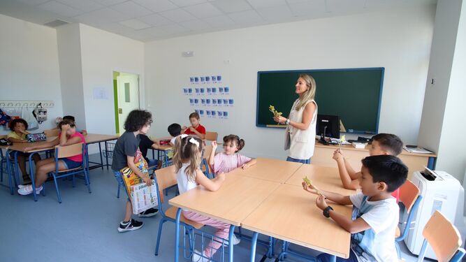 Una imagen de archivo de una clase de Infantil en Huelva